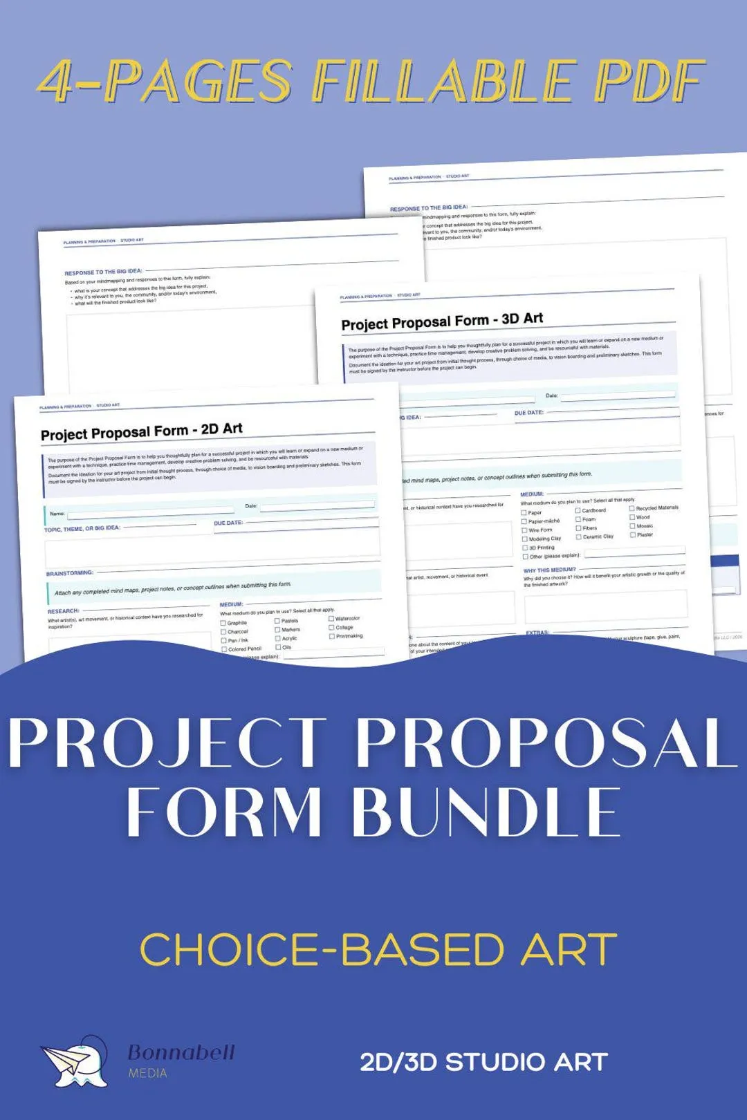 high school art project proposal template PDF