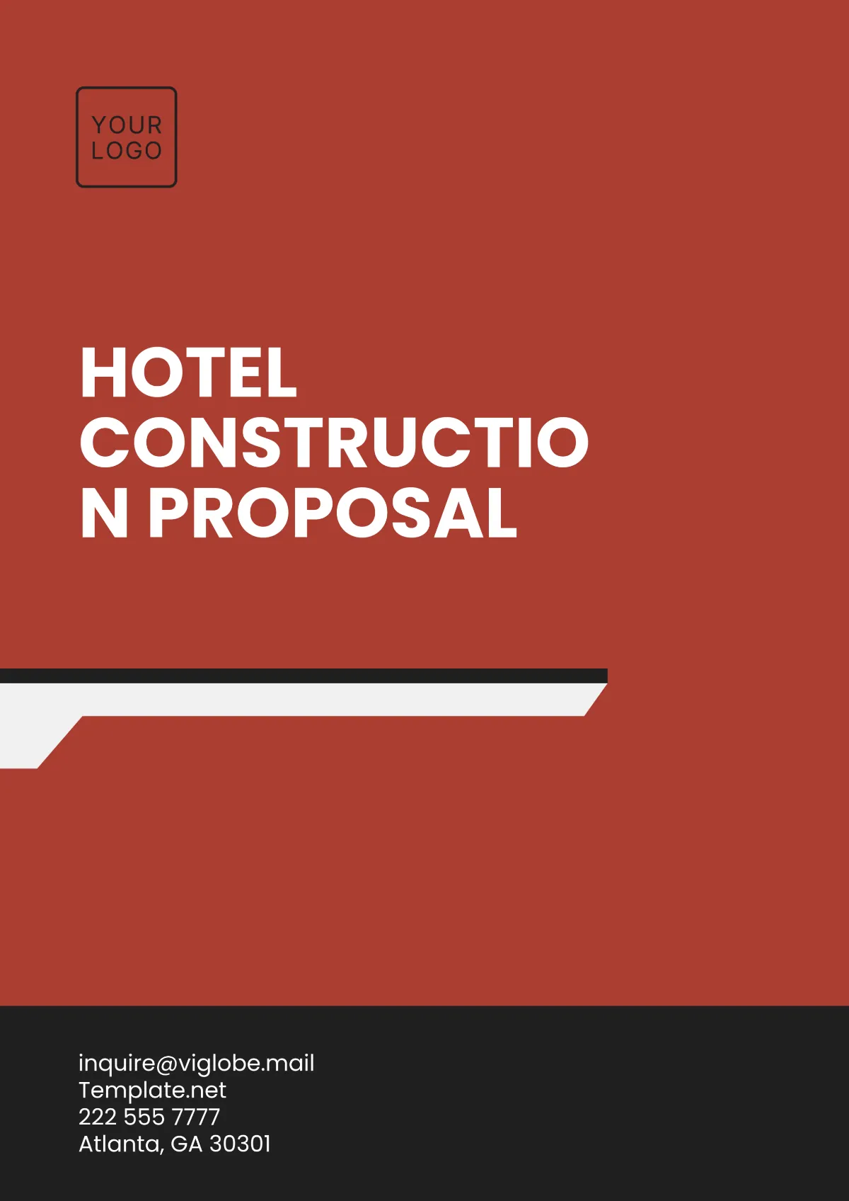hotel construction project proposal template