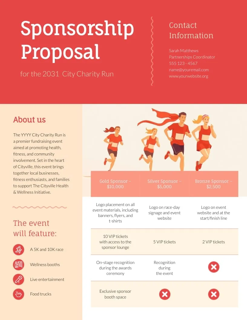 in kind sponsorship proposal template