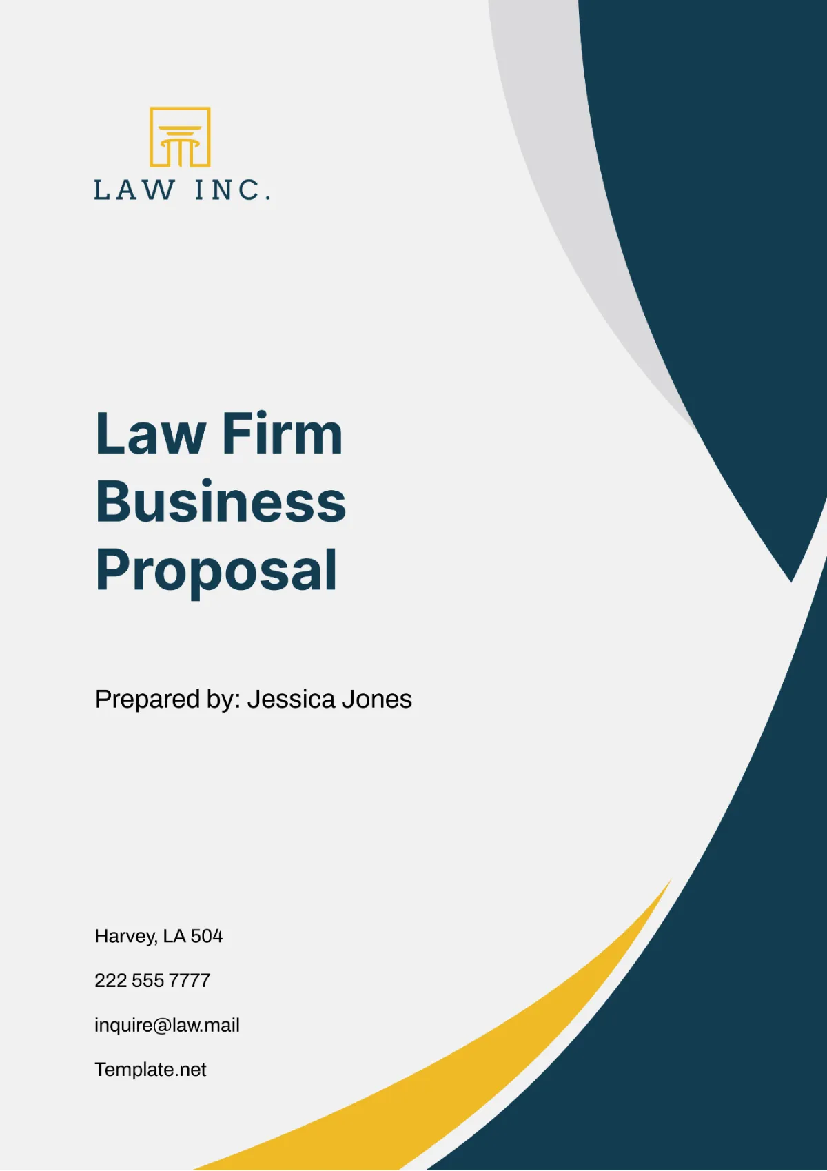 law firm business proposal template