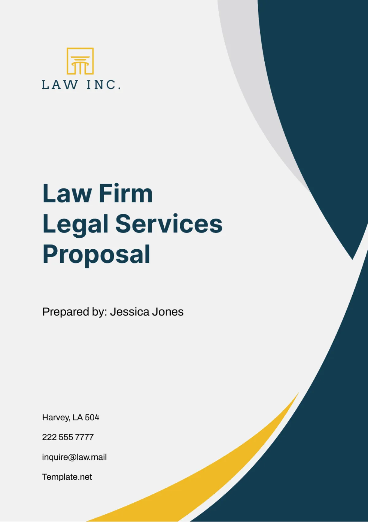 legal services business proposal template