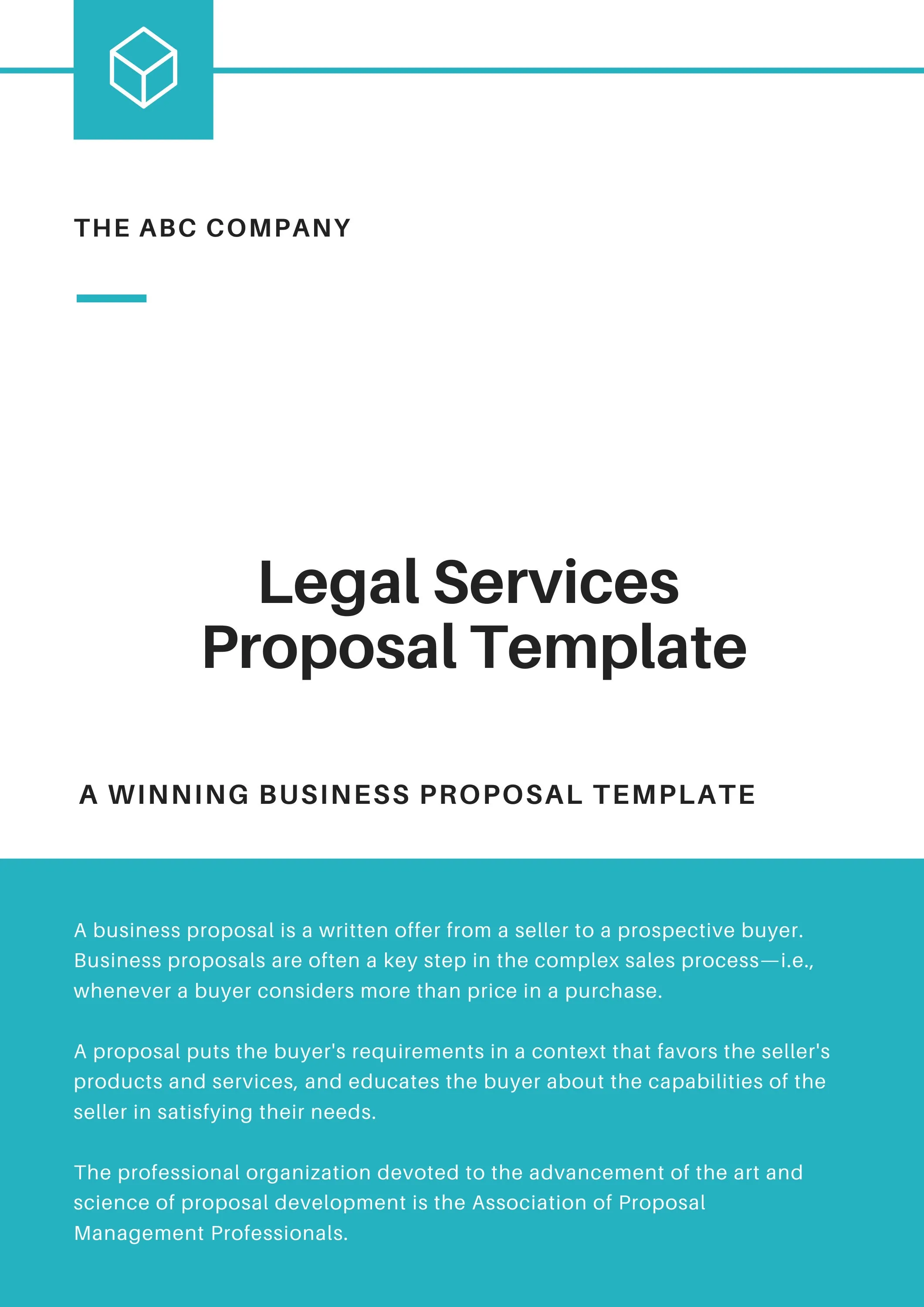 Editable legal services business proposal template