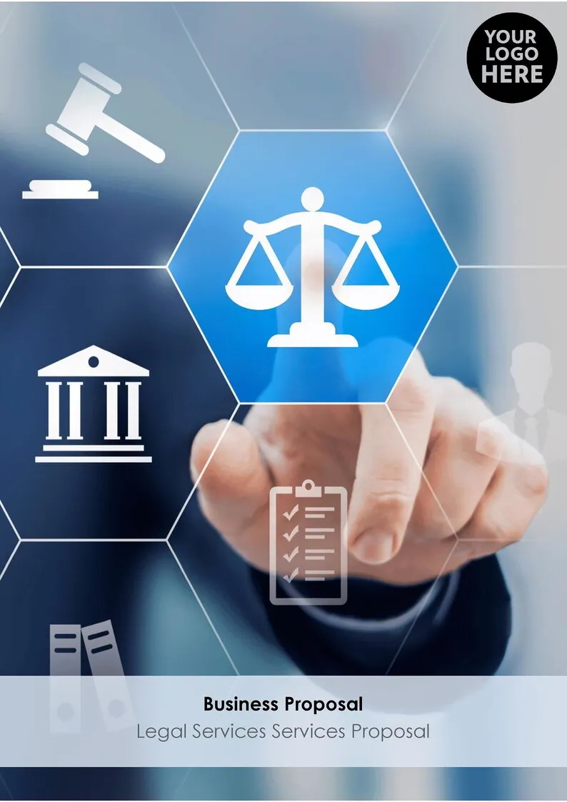 Printable legal services business proposal template