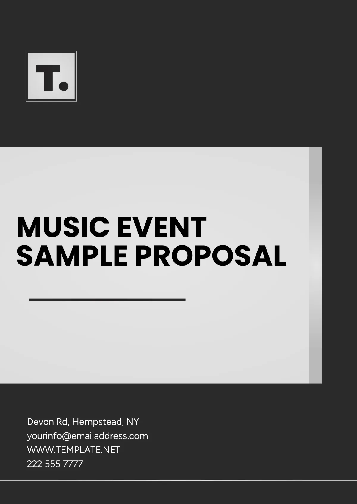 Free live music services proposal template Word