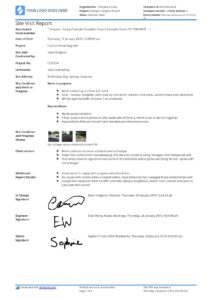 architect-site-visit-report-template