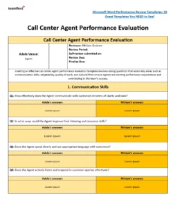 call-center-agent-performance-report-template