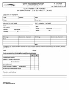 cctv-camera-inspection-report-template