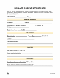 childrens-incident-report-template