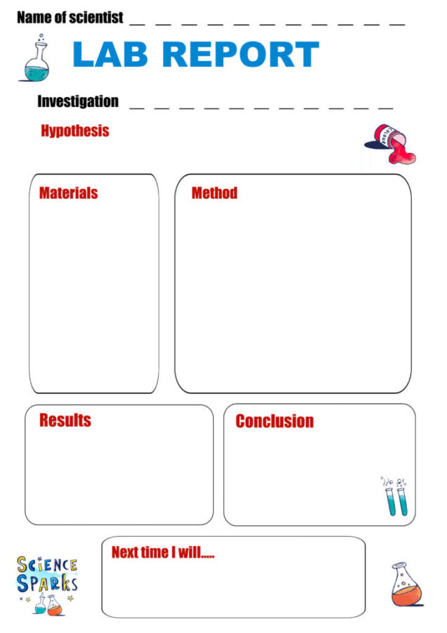 Elementary Science Lab Report Template