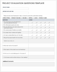 end-of-project-evaluation-report-template