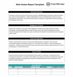 Event After Action Report Template event-after-action-report-template