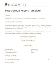 Focus Group Discussion Report Template focus-group-discussion-report-template