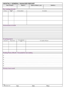 general-manager-monthly-report-template