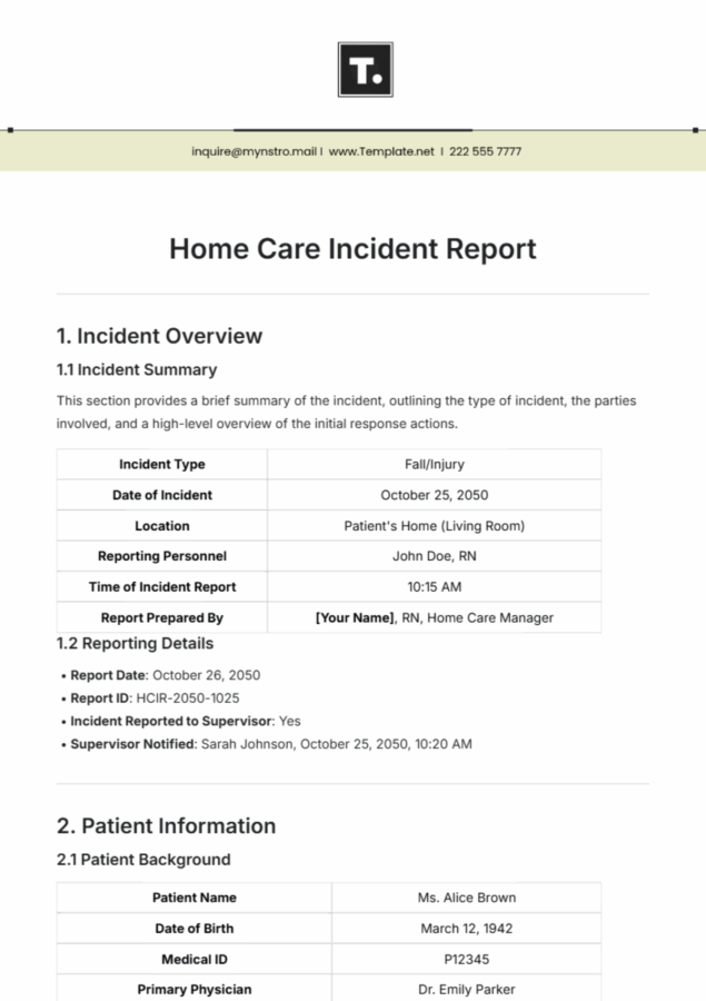 child-care-daily-report-template