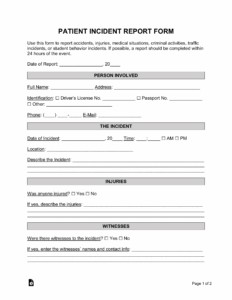 medical-office-incident-report-template