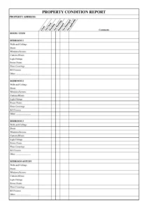 rental-property-condition-report-template
