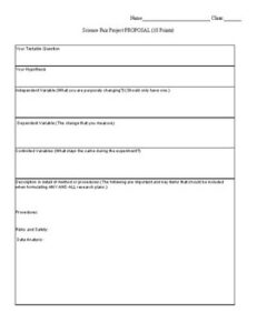 science-fair-research-report-template