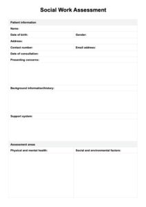 Social Work Assessment Report Template social-work-assessment-report-template