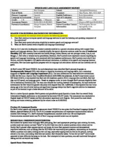 Speech And Language Evaluation Report Template speech-and-language-evaluation-report-template