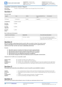 Supplier Corrective Action Report Template supplier-corrective-action-report-template