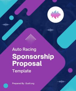 Auto Racing Sponsorship Proposal Template