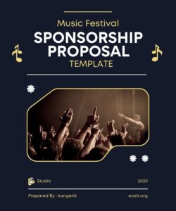 Music Festival Sponsorship Proposal Template
