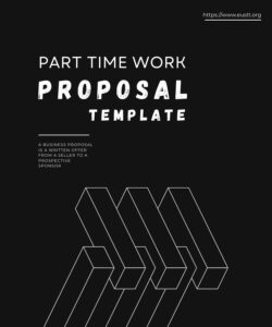 Part Time Work Proposal Template Part Time Work Proposal Template