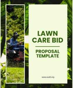 Lawn Care Bid Proposal Template