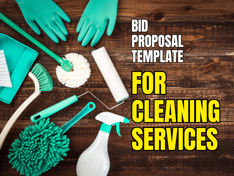 Bid Proposal Template for Cleaning Services