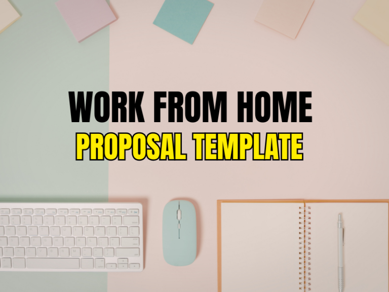 Work From Home Proposal Template