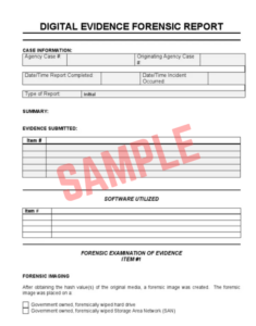Digital Forensics Investigation Report Template